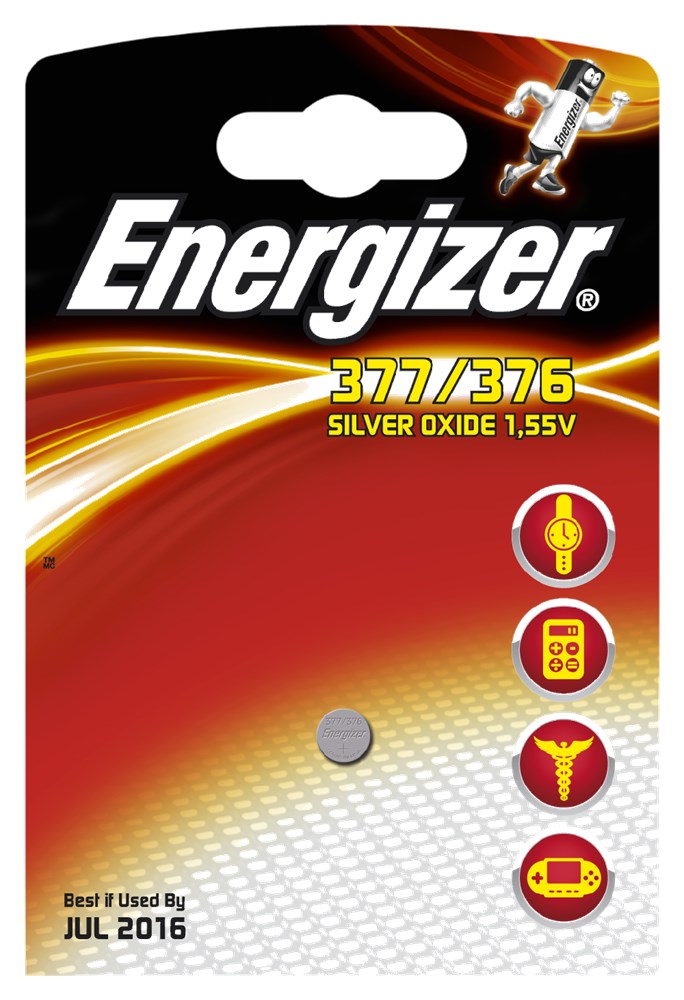 PILE 1.55V - 377/376 - SR626SW -  STAMPS - ENERGIZER