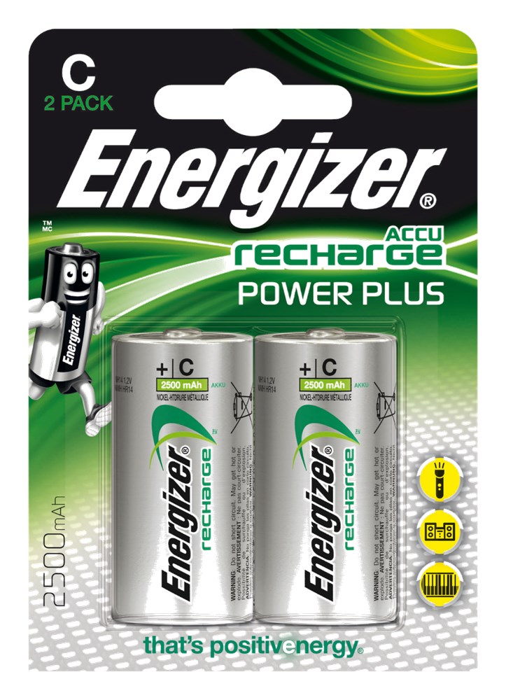 ACCU RECHARG. - 2XC  - 2500 MAH  -  ENERGIZER