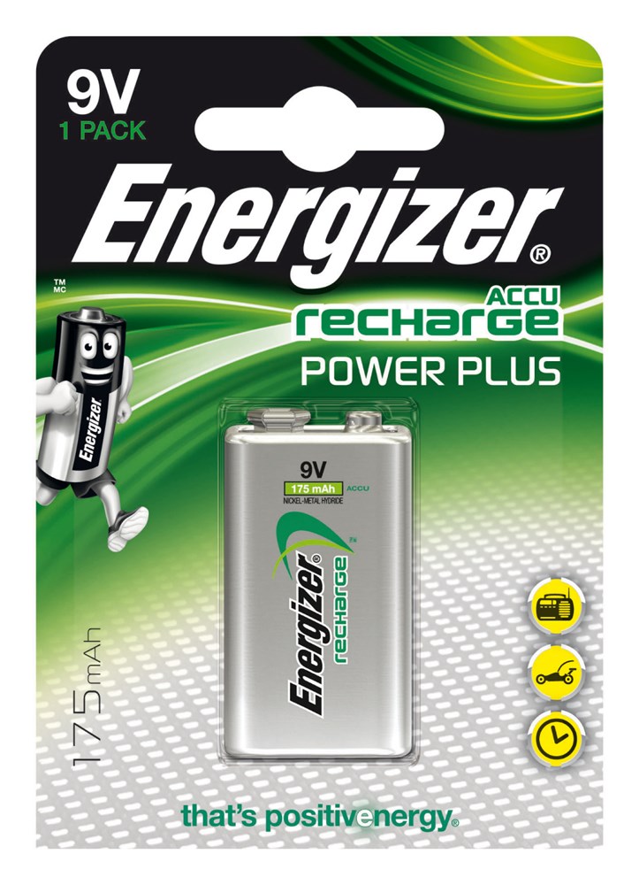 ACCU RECHARG. 9V  175MAH  -  ENERGIZER