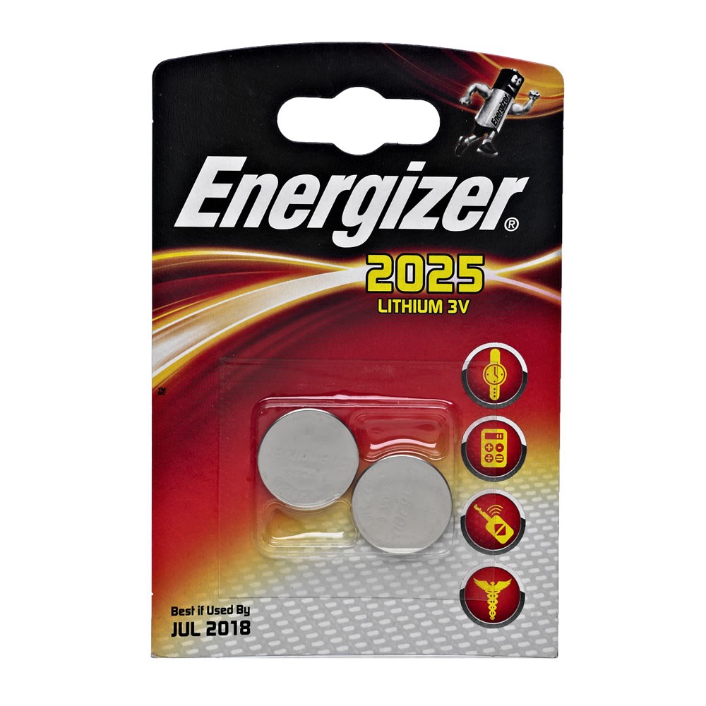 PILE LITHIUM 3V CR2025 - 2P  -  ENERGIZER