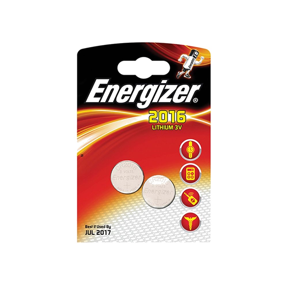 PILE LITHIUM 3V CR2016 - 2P  -  ENERGIZER