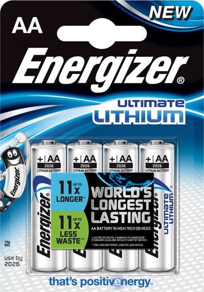 PILE 4 ULTIMATE-LITHIUM   AA - ENERGIZER