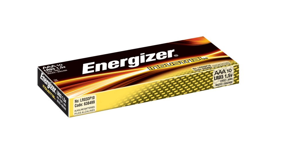 PILES AAA - LR03 - INDUSTRIAL - 10P - ENERGIZER