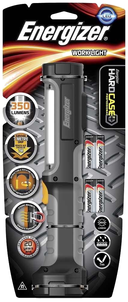 HARDCASE PRO WORK LIGHT + 4XAA - ENERGIZER