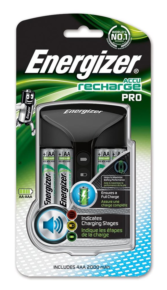 CHARGEUR INTELLIGENT + 4XAA - 2000MAH  -  ENERGIZER