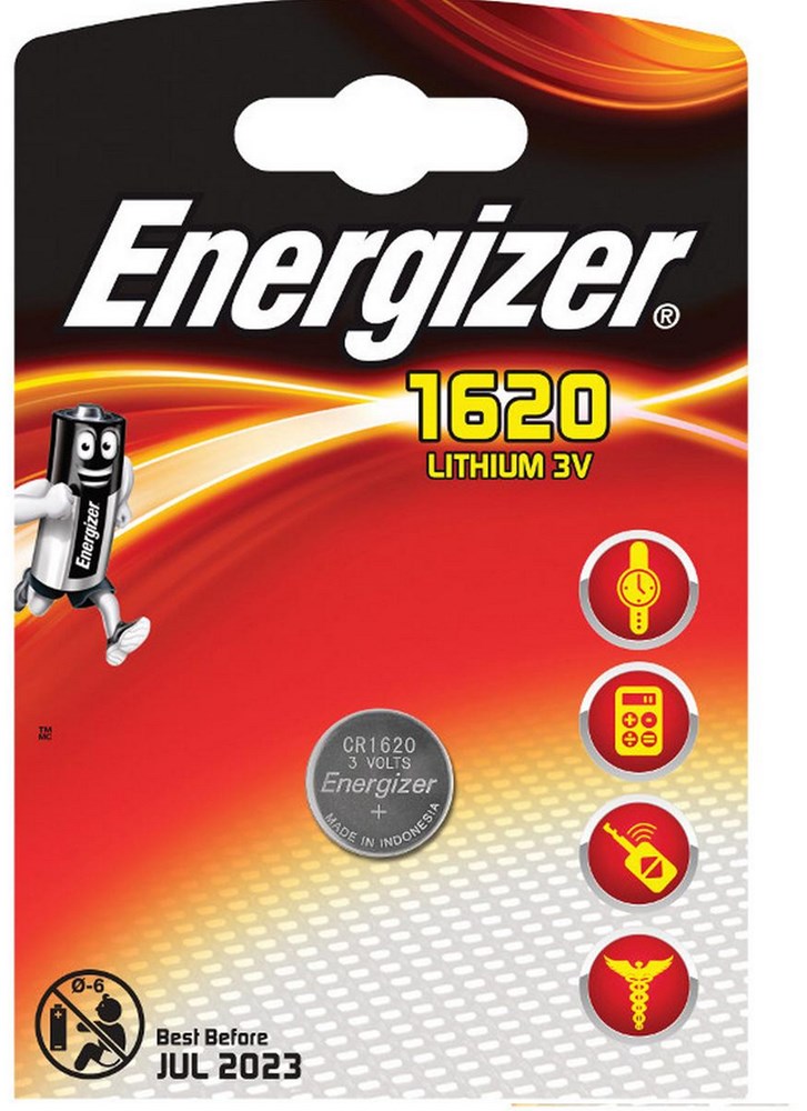 PILE LITHIUM 3V LITHIUM CR1620  -  ENERGIZER