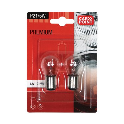 Carpoint Premium Lampes de Voiture P21/5W 2 Pièces