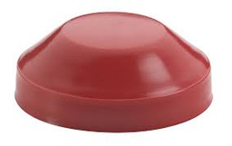 [86083] 2 BOUCHONS D'ESSIEU, PLASTIQUE ROUGE  20MM - DOERNER