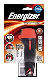 [25667] TORCHE IMPACT LED RUBBER + 2XAAA  -  ENERGIZER