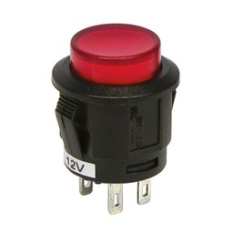 [88964] Interrupteur à pression rouge 12V 20A